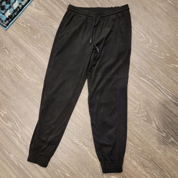 Zara‎ Black Suede Joggers Size XS - Picture 3 of 7